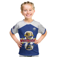 Personalized Cape Verde Football Kid T Shirt 2026 Tubaroes Azuis First-ever World Cup - Wonder Print Shop