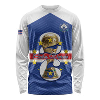 Personalized Cape Verde Football Long Sleeve Shirt 2026 Tubaroes Azuis First-ever World Cup - Wonder Print Shop
