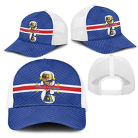 Cape Verde Football Mesh Trucker Cap 2026 Tubaroes Azuis First-ever World Cup - Wonder Print Shop