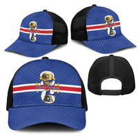 Cape Verde Football Mesh Trucker Cap 2026 Tubaroes Azuis First-ever World Cup - Wonder Print Shop