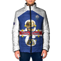 Personalized Cape Verde Football Padded Jacket 2026 Tubaroes Azuis First-ever World Cup - Wonder Print Shop