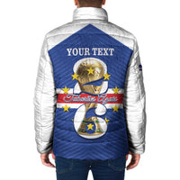 Personalized Cape Verde Football Padded Jacket 2026 Tubaroes Azuis First-ever World Cup - Wonder Print Shop