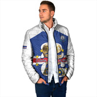 Personalized Cape Verde Football Padded Jacket 2026 Tubaroes Azuis First-ever World Cup - Wonder Print Shop