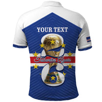 Personalized Cape Verde Football Polo Shirt 2026 Tubaroes Azuis First-ever World Cup - Wonder Print Shop
