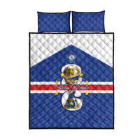 Cape Verde Football Quilt Bed Set 2026 Tubaroes Azuis First-ever World Cup - Wonder Print Shop
