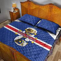 Cape Verde Football Quilt Bed Set 2026 Tubaroes Azuis First-ever World Cup - Wonder Print Shop