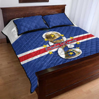 Cape Verde Football Quilt Bed Set 2026 Tubaroes Azuis First-ever World Cup - Wonder Print Shop