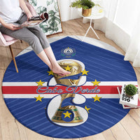 Cape Verde Football Round Carpet 2026 Tubaroes Azuis First-ever World Cup - Wonder Print Shop