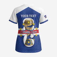Personalized Cape Verde Football Scrub Top 2026 Tubaroes Azuis First-ever World Cup - Wonder Print Shop