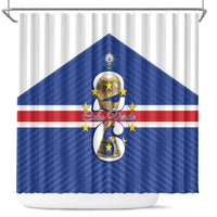Cape Verde Football Shower Curtain 2026 Tubaroes Azuis First-ever World Cup - Wonder Print Shop