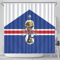 Cape Verde Football Shower Curtain 2026 Tubaroes Azuis First-ever World Cup - Wonder Print Shop