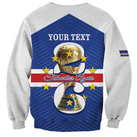 Personalized Cape Verde Football Sweatshirt 2026 Tubaroes Azuis First-ever World Cup - Wonder Print Shop