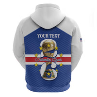 Personalized Cape Verde Football Zip Hoodie 2026 Tubaroes Azuis First-ever World Cup - Wonder Print Shop