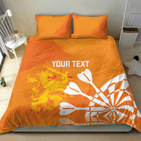 Personalised Netherlands Darts Bedding Set Holland National Color - Grunge Style - Wonder Print Shop