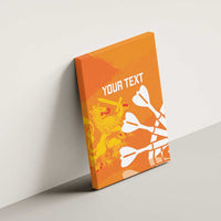 Personalised Netherlands Darts Canvas Wall Art Holland National Color - Grunge Style - Wonder Print Shop