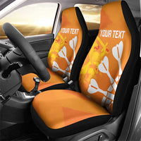Personalised Netherlands Darts Car Seat Cover Holland National Color - Grunge Style - Wonder Print Shop