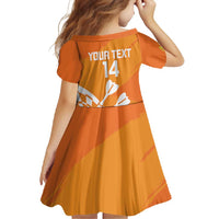 Personalised Netherlands Darts Family Matching Tank Maxi Dress and Hawaiian Shirt Holland National Color - Grunge Style - Wonder Print Shop