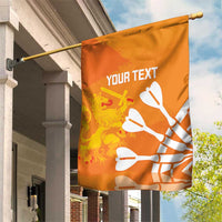 Personalised Netherlands Darts Garden Flag Holland National Color - Grunge Style - Wonder Print Shop
