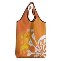 Personalised Netherlands Darts Grocery Bag Holland National Color - Grunge Style