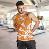 Personalised Netherlands Darts Men Tank Top Holland National Color - Grunge Style - Wonder Print Shop
