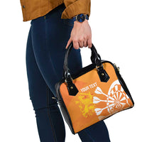 Personalised Netherlands Darts Shoulder Handbag Holland National Color - Grunge Style