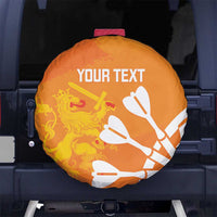 Personalised Netherlands Darts Spare Tire Cover Holland National Color - Grunge Style - Wonder Print Shop