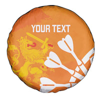 Personalised Netherlands Darts Spare Tire Cover Holland National Color - Grunge Style - Wonder Print Shop