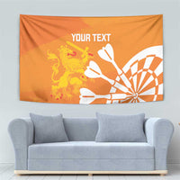 Personalised Netherlands Darts Tapestry Holland National Color - Grunge Style - Wonder Print Shop
