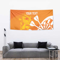 Personalised Netherlands Darts Tapestry Holland National Color - Grunge Style - Wonder Print Shop