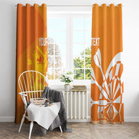 Personalised Netherlands Darts Window Curtain Holland National Color - Grunge Style - Wonder Print Shop