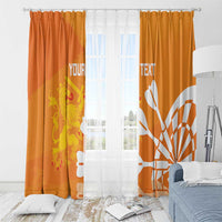 Personalised Netherlands Darts Window Curtain Holland National Color - Grunge Style - Wonder Print Shop