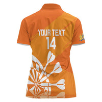 Personalised Netherlands Darts Women Polo Shirt Holland National Color - Grunge Style - Wonder Print Shop