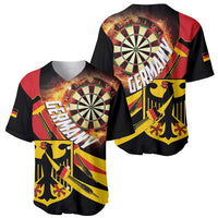 Germany Darts Baseball Jersey Flaming Dartboard Style - Wonder Print Shop
