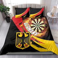 Germany Darts Bedding Set Flaming Dartboard Style - Wonder Print Shop