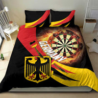 Germany Darts Bedding Set Flaming Dartboard Style - Wonder Print Shop