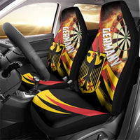 Germany Darts Car Seat Cover Flaming Dartboard Style - Wonder Print Shop