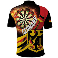 Germany Darts Polo Shirt Flaming Dartboard Style - Wonder Print Shop
