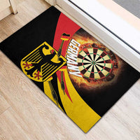 Germany Darts Rubber Doormat Flaming Dartboard Style - Wonder Print Shop