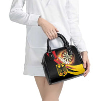 Germany Darts Shoulder Handbag Flaming Dartboard Style