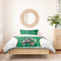 Personalised Ireland Darts Bedding Set Irish Dartboard Mascot Shamrock Pattern - Wonder Print Shop