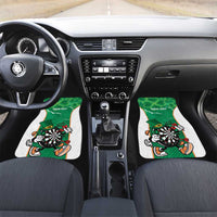 Personalised Ireland Darts Car Mats Irish Dartboard Mascot Shamrock Pattern - Wonder Print Shop