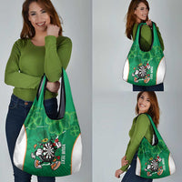 Personalised Ireland Darts Grocery Bag Irish Dartboard Mascot Shamrock Pattern
