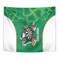 Personalised Ireland Darts Tapestry Irish Dartboard Mascot Shamrock Pattern - Wonder Print Shop