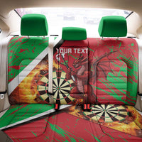 Personalised Wales Darts Back Car Seat Cover Welsh Dragon - Grunge Style - Wonder Print Shop
