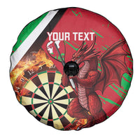 Personalised Wales Darts Spare Tire Cover Welsh Dragon - Grunge Style - Wonder Print Shop