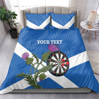Personalised Scotland Darts Bedding Set Scottish Thistle - Flag Style - Wonder Print Shop