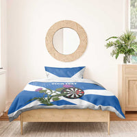 Personalised Scotland Darts Bedding Set Scottish Thistle - Flag Style - Wonder Print Shop