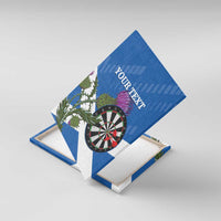 Personalised Scotland Darts Canvas Wall Art Scottish Thistle - Flag Style - Wonder Print Shop