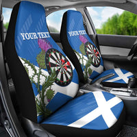 Personalised Scotland Darts Car Seat Cover Scottish Thistle - Flag Style - Wonder Print Shop