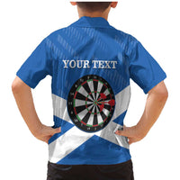 Personalised Scotland Darts Family Matching Mermaid Dress and Hawaiian Shirt Scottish Thistle - Flag Style - Wonder Print Shop